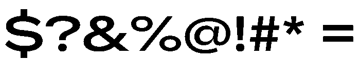 AlaskaVAR ExpandedMediumContrast Instance Font OTHER CHARS