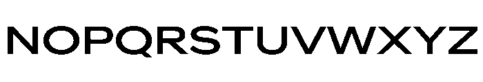 AlaskaVAR ExpandedMediumContrast Instance Font UPPERCASE