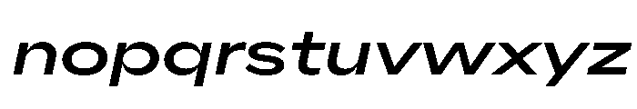 AlaskaVAR ExpandedMediumItalicContrast Instance Font LOWERCASE