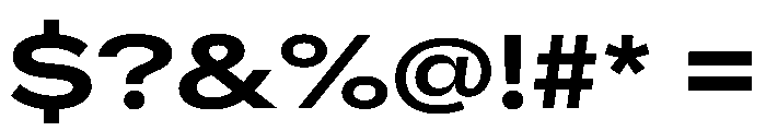 AlaskaVAR ExpandedSemiBoldContrast Instance Font OTHER CHARS
