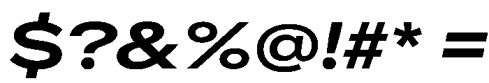 AlaskaVAR ExpandedSemiBoldItalicContrast Instance Font OTHER CHARS