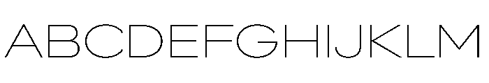 AlaskaVAR ExpandedThin Instance Font UPPERCASE