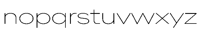 AlaskaVAR ExpandedThin Instance Font LOWERCASE