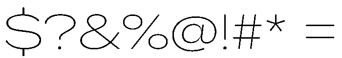 AlaskaVAR ExpandedThinContrast Instance Font OTHER CHARS