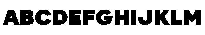 AlaskaVAR ExtraBlack Instance Font UPPERCASE