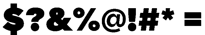 AlaskaVAR ExtraBlackContrast Instance Font OTHER CHARS