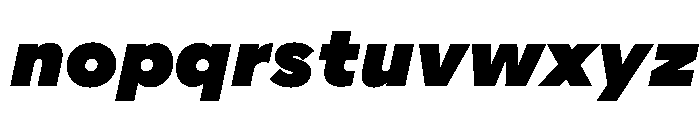 AlaskaVAR ExtraBlackItalic Instance Font LOWERCASE