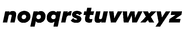 AlaskaVAR ExtraBoldItalic Instance Font LOWERCASE