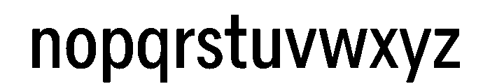 AlaskaVAR ExtraCondensed Instance Font LOWERCASE