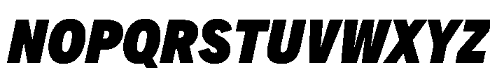AlaskaVAR ExtraCondensedBlackItalic Instance Font UPPERCASE