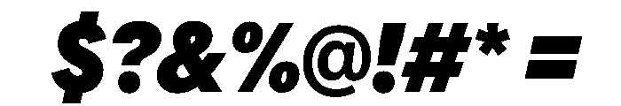 AlaskaVAR ExtraCondensedBlackItalicContrast Instance Font OTHER CHARS