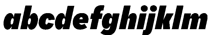 AlaskaVAR ExtraCondensedBlackItalicContrast Instance FONT