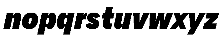 AlaskaVAR ExtraCondensedBlackItalicContrast Instance Font LOWERCASE