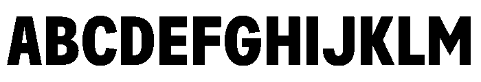 AlaskaVAR ExtraCondensedBold Instance Font UPPERCASE