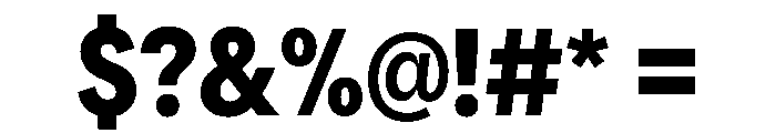 AlaskaVAR ExtraCondensedBoldContrast Instance Font OTHER CHARS