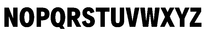 AlaskaVAR ExtraCondensedBoldContrast Instance Font UPPERCASE