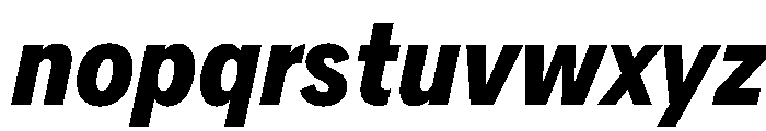 AlaskaVAR ExtraCondensedBoldItalic Instance Font LOWERCASE
