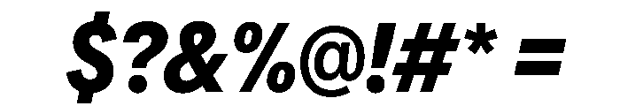 AlaskaVAR ExtraCondensedBoldItalicContrast Instance Font OTHER CHARS