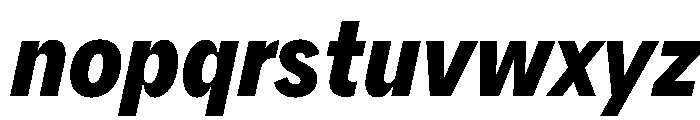 AlaskaVAR ExtraCondensedBoldItalicContrast Instance Font LOWERCASE