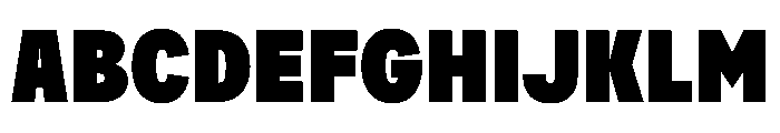 AlaskaVAR ExtraCondensedExtraBlackContrast Instance Font UPPERCASE