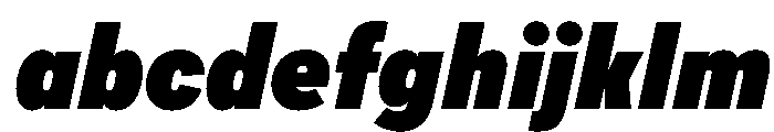 AlaskaVAR ExtraCondensedExtraBlackItalic Instance FONT