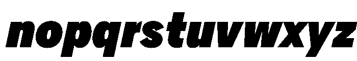 AlaskaVAR ExtraCondensedExtraBlackItalic Instance Font LOWERCASE