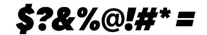 AlaskaVAR ExtraCondensedExtraBlackItalicContrast Instance Font OTHER CHARS
