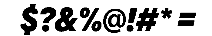 AlaskaVAR ExtraCondensedExtraBoldItalic Instance Font OTHER CHARS