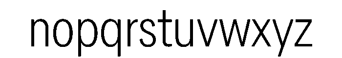 AlaskaVAR ExtraCondensedExtraLight Instance Font LOWERCASE