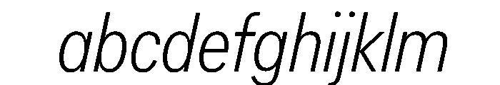 AlaskaVAR ExtraCondensedExtraLightItalic Instance FONT
