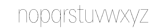 AlaskaVAR ExtraCondensedHairlineContrast Instance Font LOWERCASE