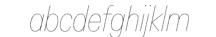 AlaskaVAR ExtraCondensedHairlineItalic Instance FONT