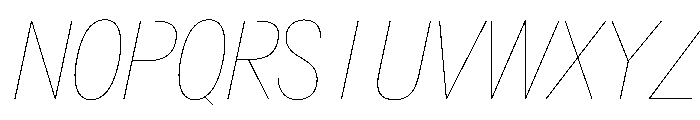AlaskaVAR ExtraCondensedHairlineItalicContrast Instance Font UPPERCASE