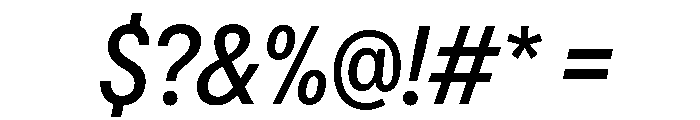 AlaskaVAR ExtraCondensedItalic Instance Font OTHER CHARS