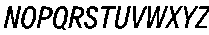 AlaskaVAR ExtraCondensedItalic Instance Font UPPERCASE