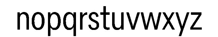 AlaskaVAR ExtraCondensedLight Instance Font LOWERCASE