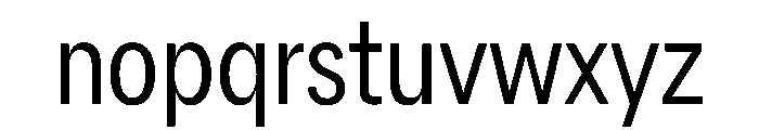AlaskaVAR ExtraCondensedLightContrast Instance Font LOWERCASE