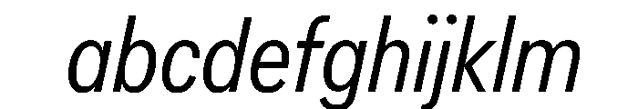 AlaskaVAR ExtraCondensedLightItalic Instance FONT