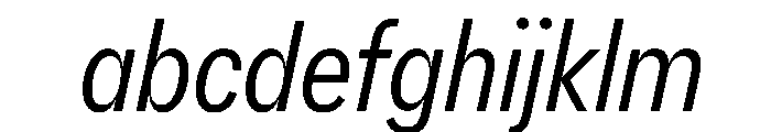 AlaskaVAR ExtraCondensedLightItalicContrast Instance FONT