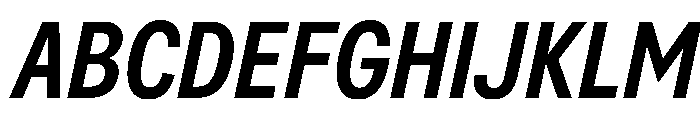AlaskaVAR ExtraCondensedMediumItalic Instance Font UPPERCASE