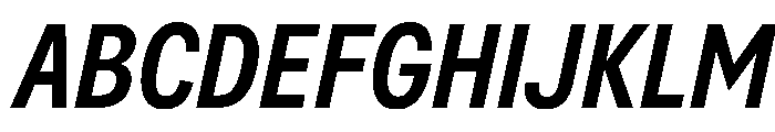 AlaskaVAR ExtraCondensedMediumItalicContrast Instance Font UPPERCASE