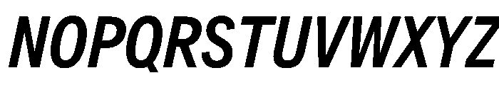 AlaskaVAR ExtraCondensedMediumItalicContrast Instance Font UPPERCASE