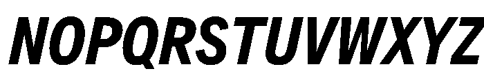 AlaskaVAR ExtraCondensedSemiBoldItalic Instance Font UPPERCASE