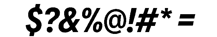 AlaskaVAR ExtraCondensedSemiBoldItalicContrast Instance Font OTHER CHARS