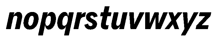 AlaskaVAR ExtraCondensedSemiBoldItalicContrast Instance Font LOWERCASE