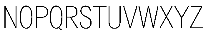 AlaskaVAR ExtraCondensedThinContrast Instance Font UPPERCASE
