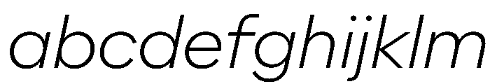 AlaskaVAR ExtraLightItalic Instance FONT
