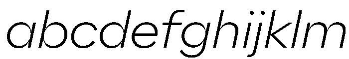 AlaskaVAR ExtraLightItalicContrast Instance FONT