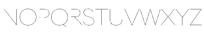 AlaskaVAR Hairline Instance Font UPPERCASE