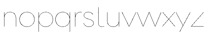AlaskaVAR Hairline Instance Font LOWERCASE